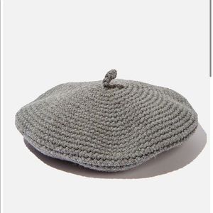 Cotton On Camille Crochet beret in white new